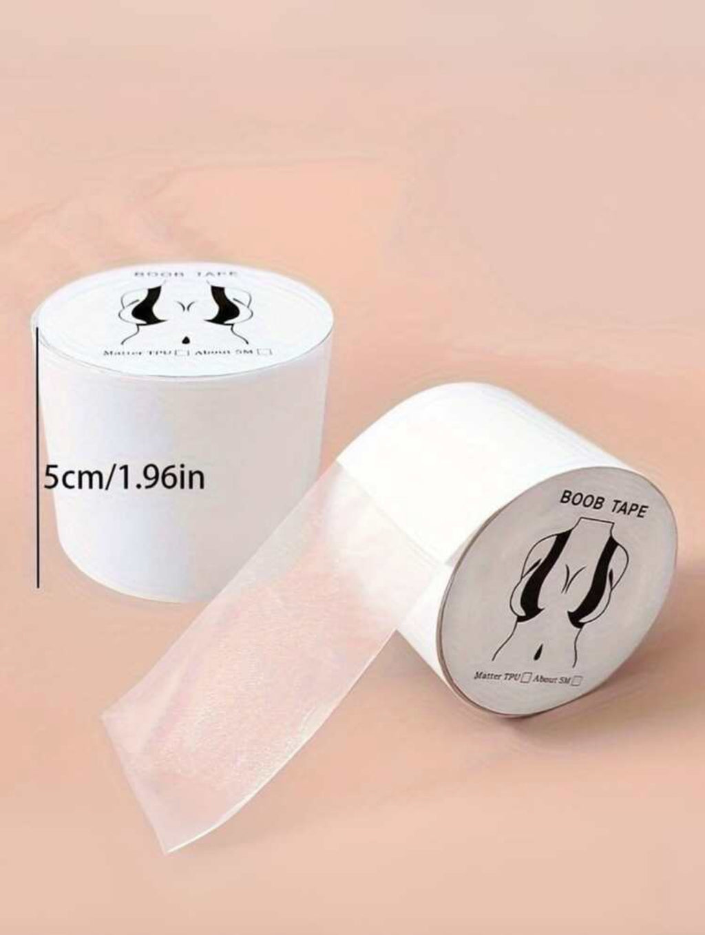 “Lifting effekts” Krūšu tape. (caurspīdīgs) 5m.