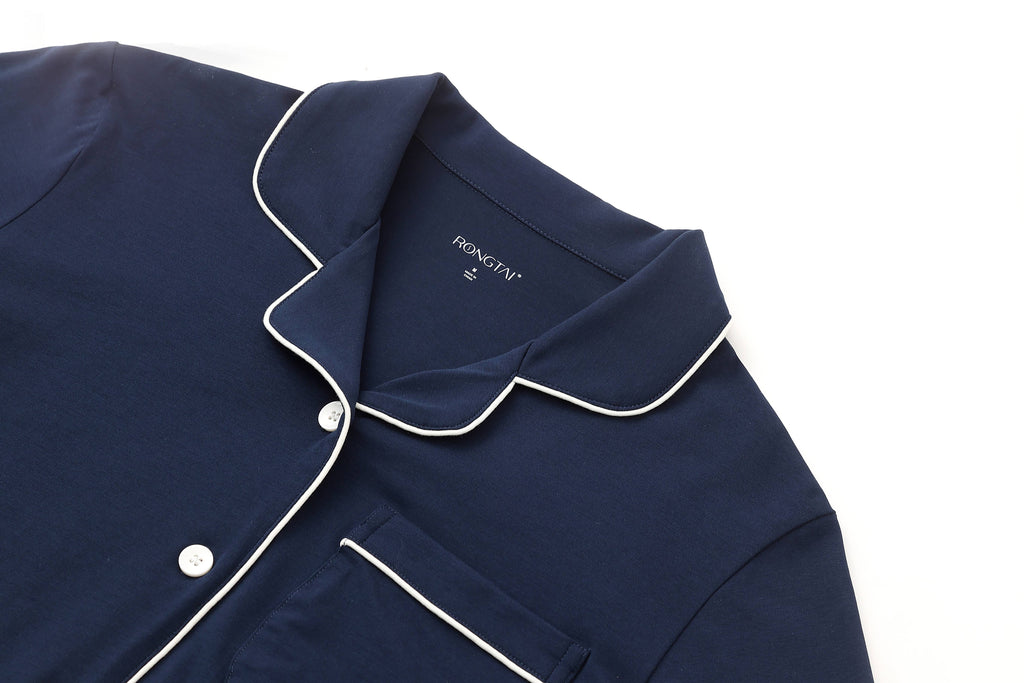 RONGTAI x Vella | Kokvilnas pidžamas komplekts S-XXL (DARK BLUE)