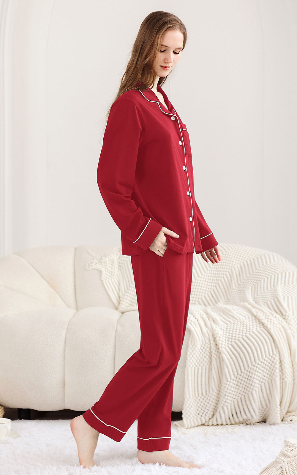 RONGTAI x Vella | Kokvilnas pidžamas komplekts S-XXL (RED)